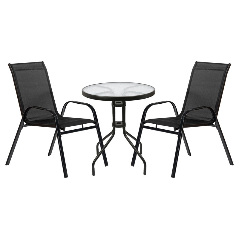 Round 3 - Piece 2 - Person 60Cm L Outdoor Bistro Set	