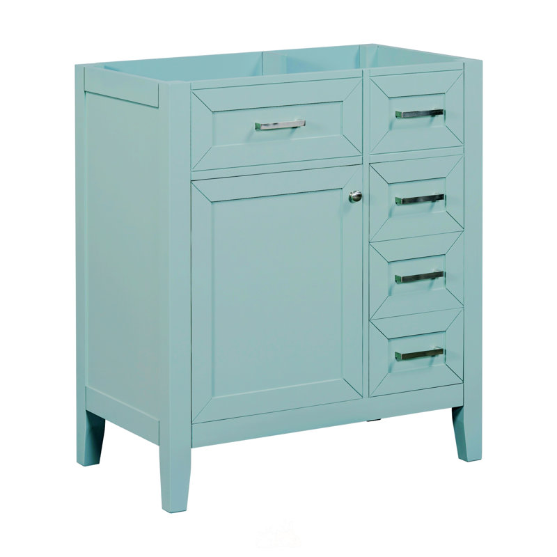 Meuble-lavabo 30 po sans lavabo, Vert