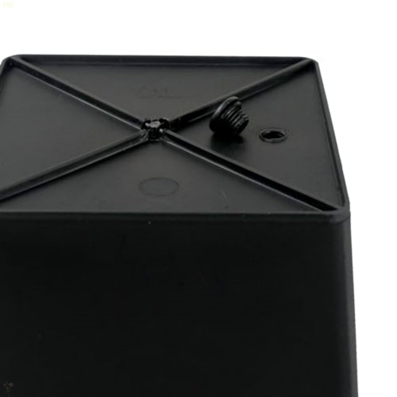 Square Nursery Plant Pot - Garden Plastic Pots With Drainage (5-Pack), 6.67" H x 7.95" W x 7.95" D