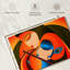 Radha Krishna Madhubani sur impression sur toile-1204879743