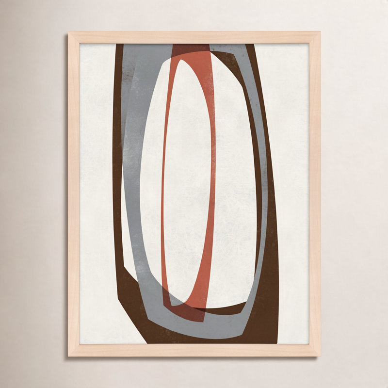 Orbit 5 Painting by Jacques Pilon, 20" H x 16" W, Maple Framed