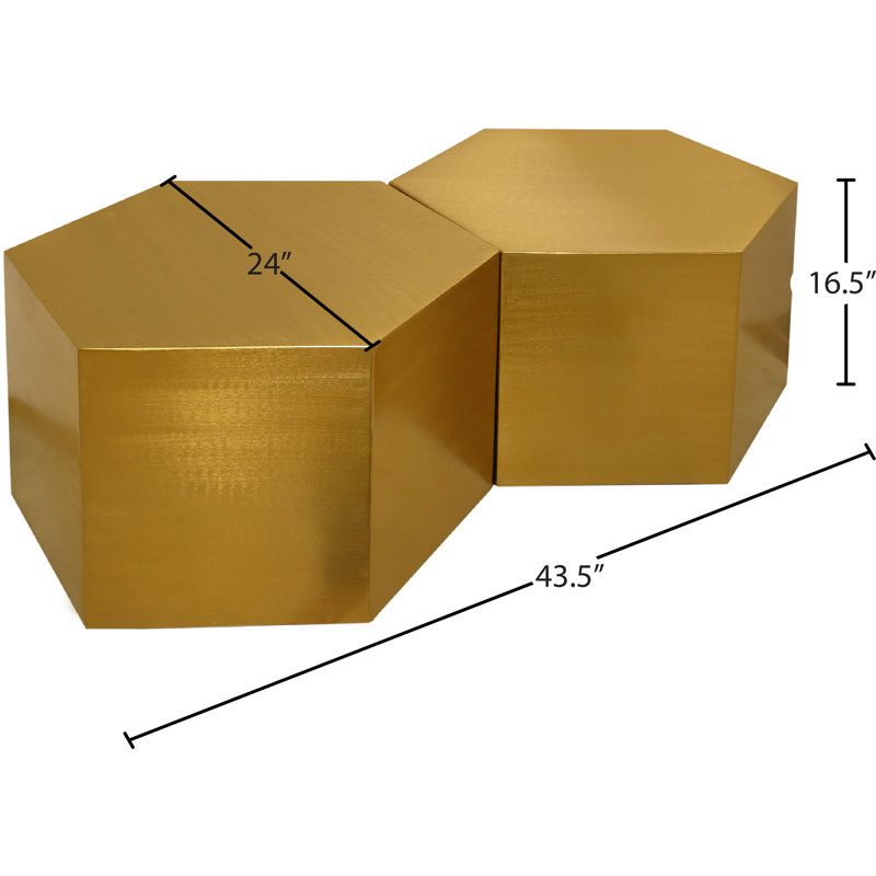Elem Coffee Table, Gold