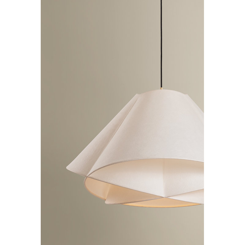 Luminaire suspendu 1 lumière Troy Lighting Edna, 15W, H 144 po x l 25,25 po x P 25,25 po