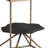 24" Brass Iron Pedestal End Table