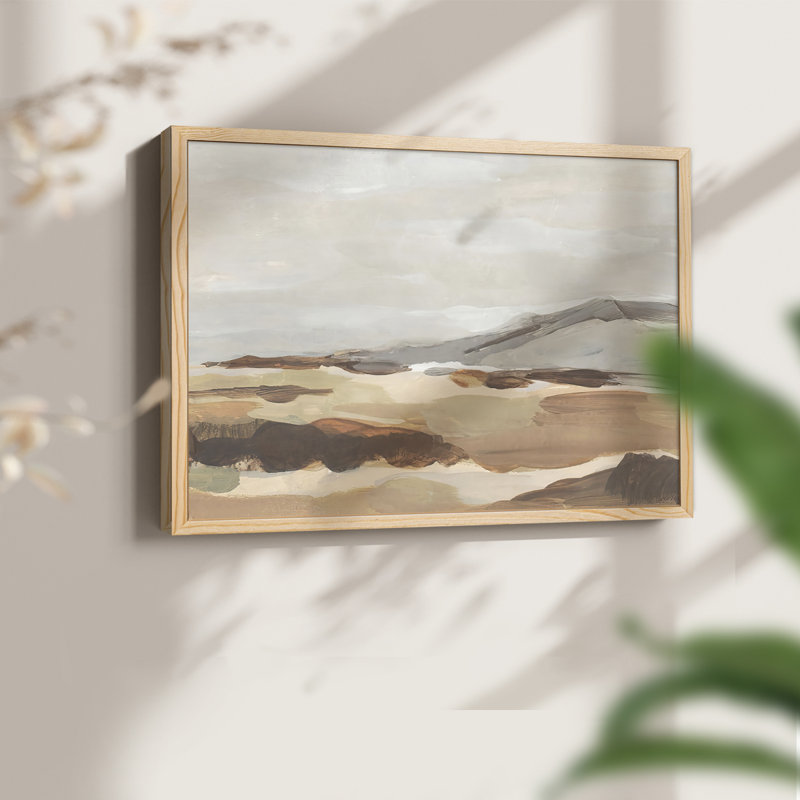Dusky Mountain I -Framed Print - Restickable, 8" H x 10" W, Natural