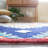 Blossom Hand Tufted Wool/Cotton Oriental Rug in Orange/Navy-203688190