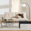 Side Table with Marble Top 42x45cm-1388805301