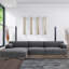 Canapé modulaire et méridienne avec pieds en métal-100668992