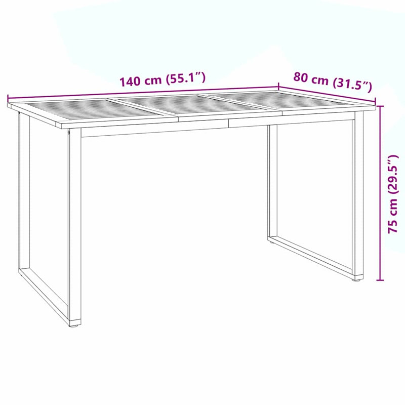  Garden Dining Set Solid Acacia Wood Furniture Outdoor Patio Seating, Beige