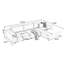 Canapé modulaire 3 pièces rembourré-973119167