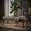 Grey Fabric For Living Room Decoration - , Buttoned, Rubberwood Legs, Walnut Finish Area With Mid Century Style,