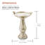 Ceramic / Porcelain Pedestal Birdbath-4462997