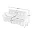 Canapé à deux places en chenille de qualité supérieure l 66,8 po x P 31,5 po x H 35,4 po