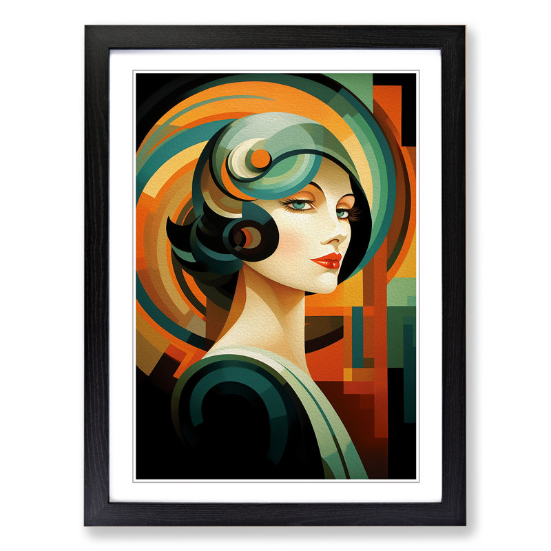Single Picture Frame Print on Wood, Black Framed, 34cm H x 25cm W