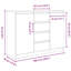 Sideboard With Drawers 100.5X35x76 Cm Engineered Wood-1406815754