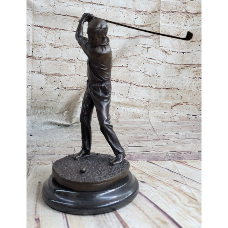 Statue en marbre Bolf Jones, collectionneur d'art, souvenirs de sport bronze