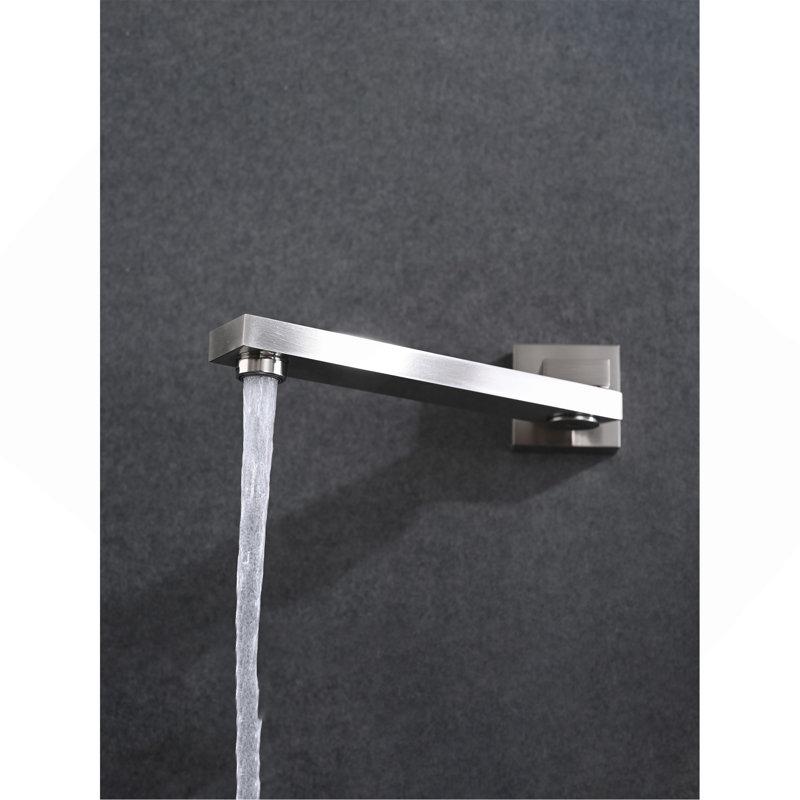 Ensemble de système de douche de plafond avec douche à main et pomme de douche 16 po