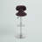 Claudine Contemporary Cozy Mid-Back Vinyl Adjustable Height Barstool with Chrome Base-2119827770