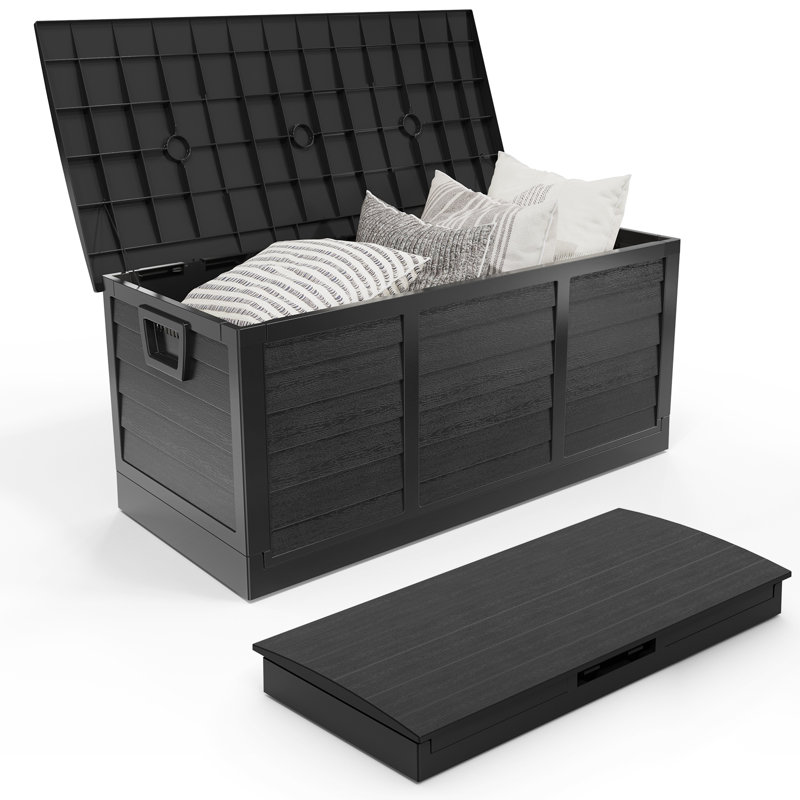 Couvercle de rangement extérieur pliable 75 gallons, Noir