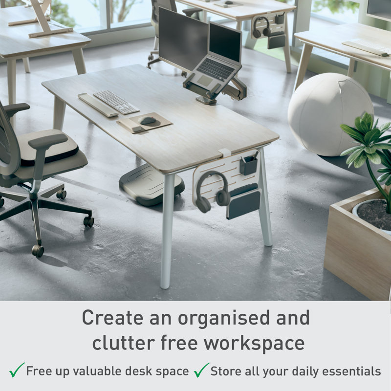 Ergo Manufactured Wood Desk Organiser