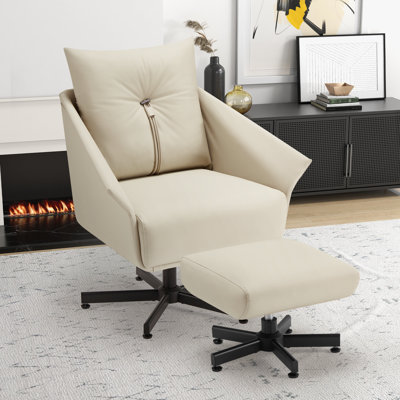 Kordelia Upholstered Swivel Armchair -  Orren Ellis, F749D4C79FD94C698F9416903109285D