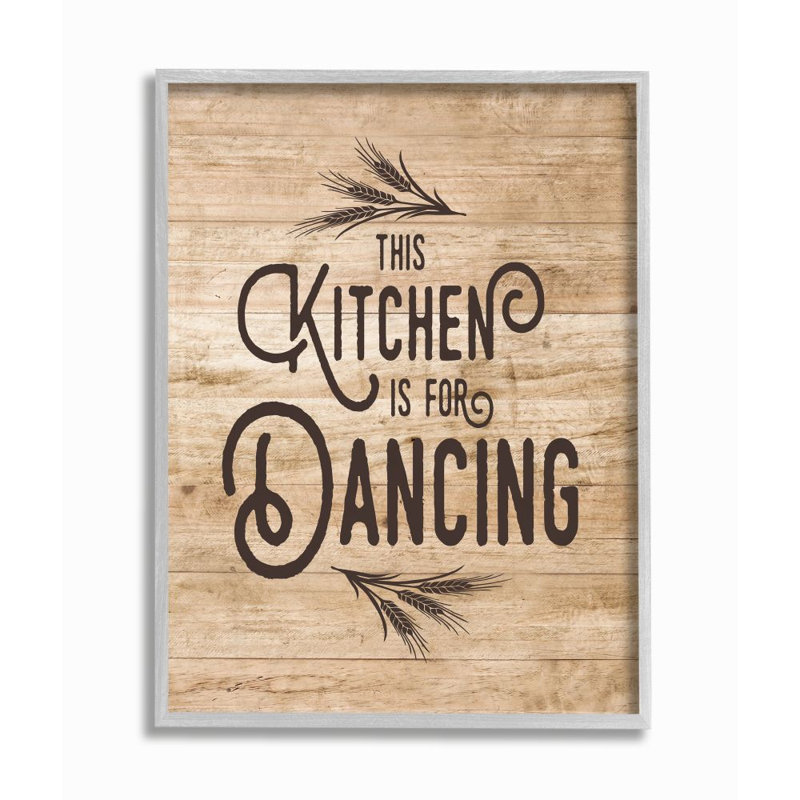 This Kitchen Is For Dance, L 24 po x H 30 po, Estampe numérique Farmhouse