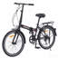 Vélo de ville pliant 24 pouces à cadre en acier 7 vitesses
