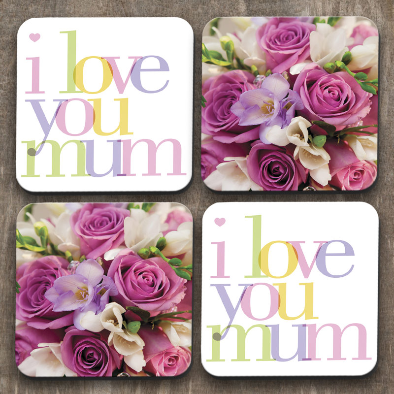 Cork Square 4 Piece Coaster Set