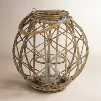 Rattan Lantern Candle Holder