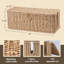 Boîte de gestion des câbles, organisateur de cordon de style rotin pour cordon de bureau, couvre-prises à l'épreuve des bébés-129380579