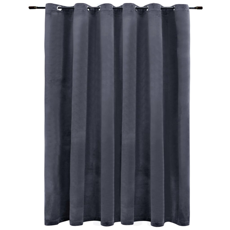 Ja Velvet Blackout Curtain, Anthracite
