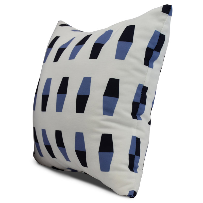 Housse et insert de coussin carré Nantucket, Bleu marine, 26 po x 26 po
