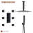 Herathena 3 Functions Ceiling Mounted Thermostatic Shower System with 6 Body Jets-87410442