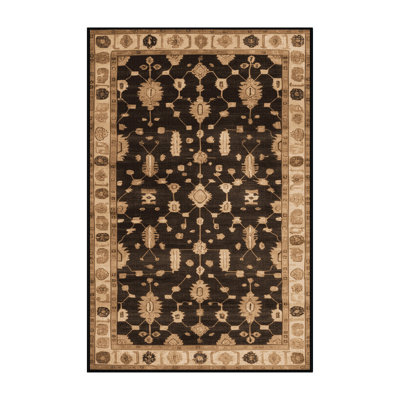 Tapis brun lavable à la machine