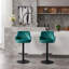 Ensemble de 2 tabourets de bar, tabourets réglables avec dossier et repose-pieds, chaises de bar à hauteur de comptoir pour la cuisine-961325588