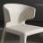 White Solid back side Chair(Set of 2)