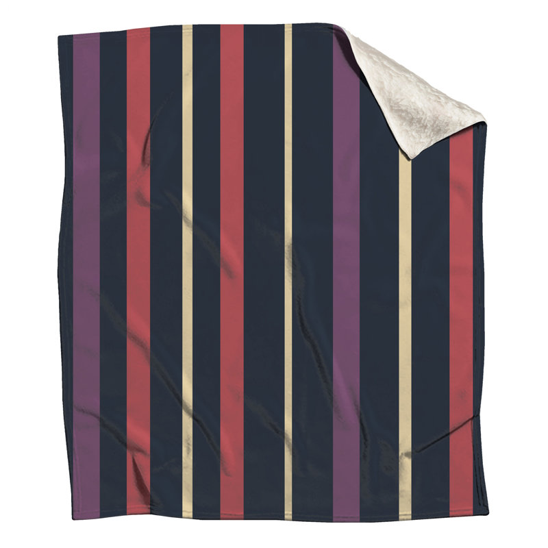 Vertical Striped Pattern Blankets, 50in W x 60in H