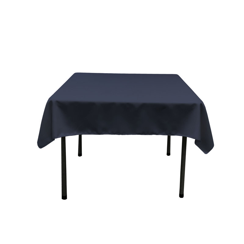 Nappe carrée de couleur unie Fisher Wayfair Basics®, Bleu marine, Carré de 52 po