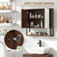 23.6mm W 23.6mm H Wall Mounted Required Framed Medicine Cabinet Mirror Adjustable-1401232664