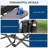 Oversized Directors Chair, Portable Folding Camping Chair for Adults, Heavy Duty Lawn Chair with Side Table, Supports 400 lbs, Black