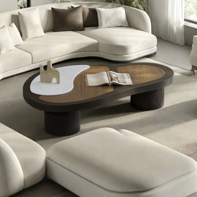 Light luxury retro personality coffee table