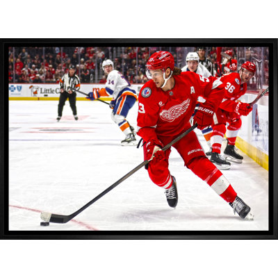 Moritz Seider, toile encadrée 20 x 29, Detroit Red Wings