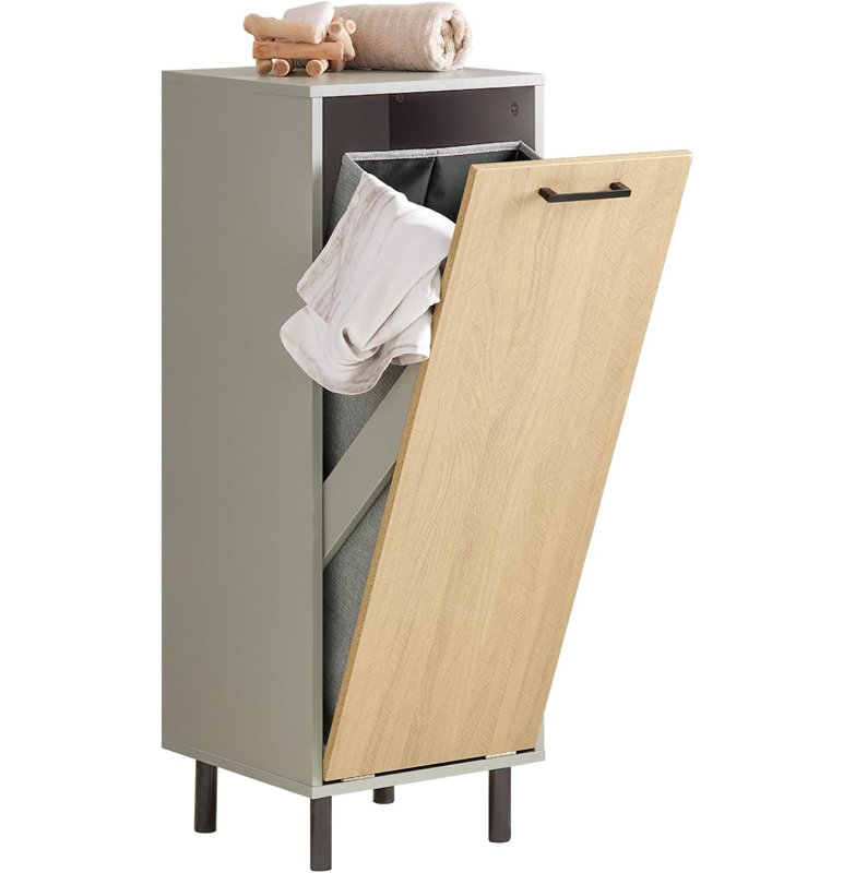 Wood Cabinet Laundry Hamper