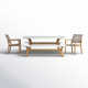 Fleur 74'' Rectangular 8 - Person Outdoor Dining Set