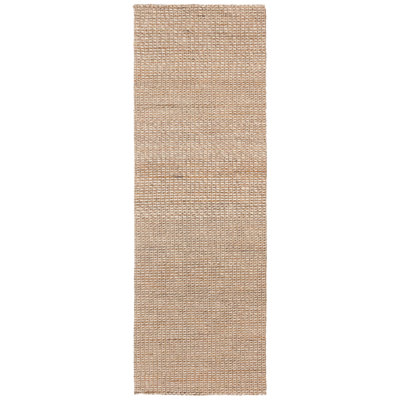 Wool Geometric Area Rug in Brown