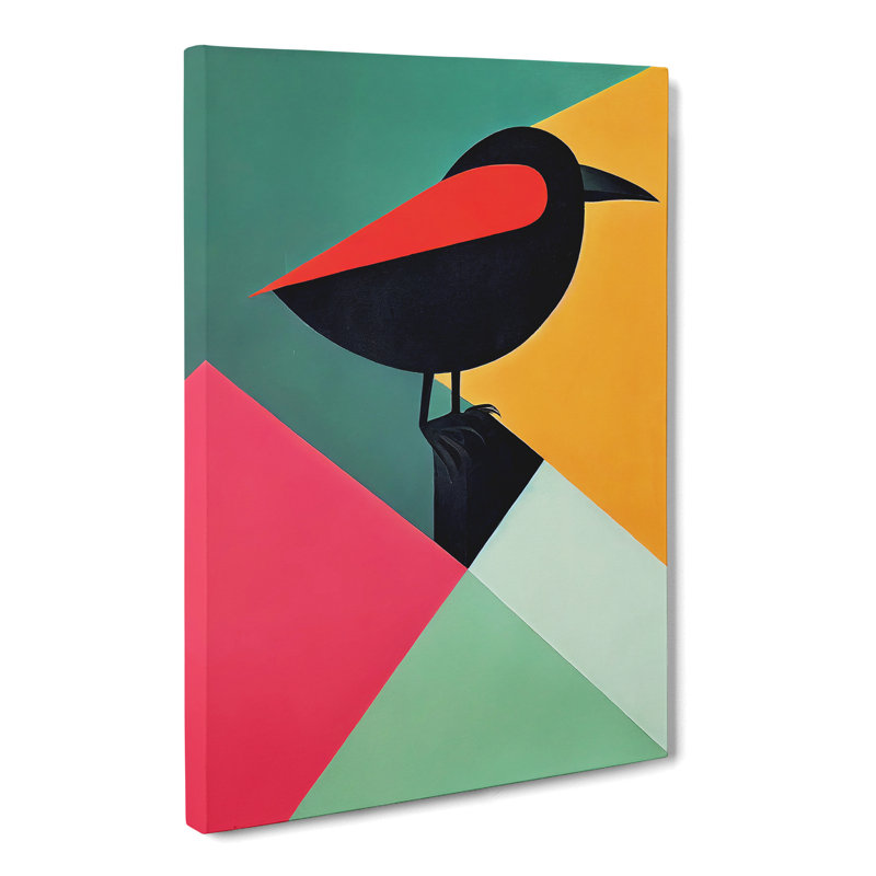 Crow Bird Abstract Vol.2 - Wrapped Canvas, 50cm H x 35cm W x 3cm D