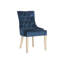 Chaise d'appoint rembourrée en coton clair Cueto