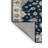Machine Washable Overdyed Blue Area Rug