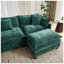 Canapé modulaire 3 places en chenille l 113,8 po x P 35 po x H 33,1 po Cloud