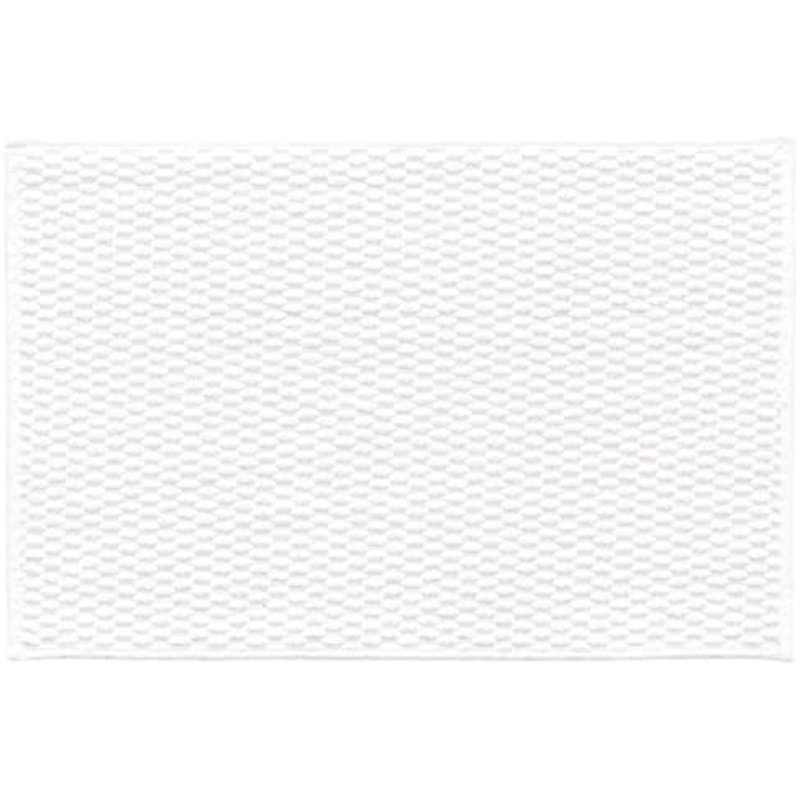 Non Slip Quick Dry Bath Rug 16x24 Inch White